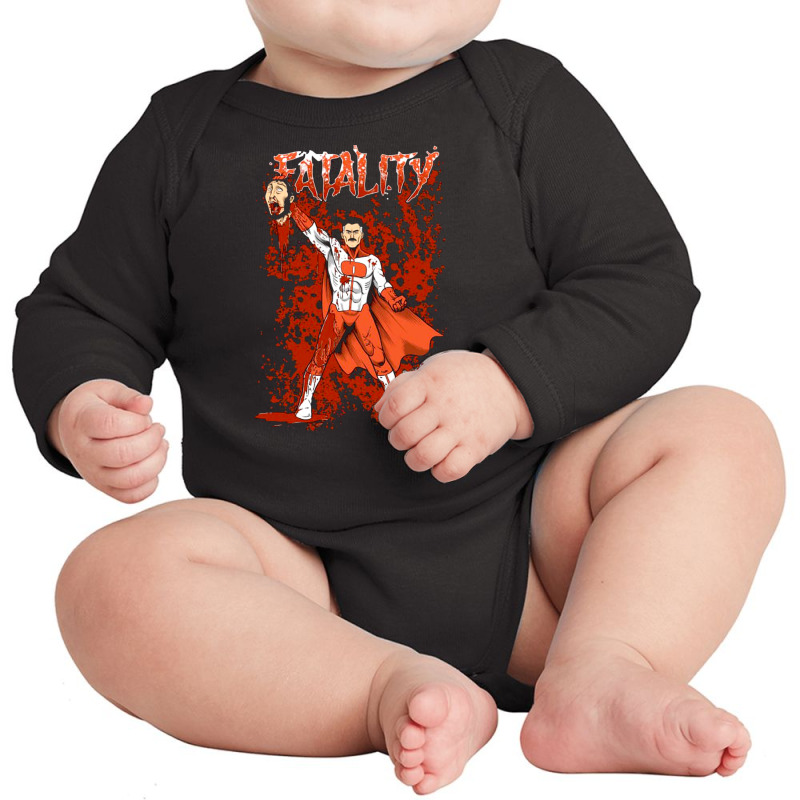 Fatality Long Sleeve Baby Bodysuit by btrreal | Artistshot