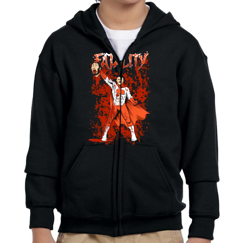 Fatality Youth Zipper Hoodie by btrreal | Artistshot