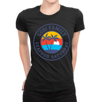 Losi Family Seafood Saturday Raglan Baseball Tee Ladies Fitted T-shirt | Artistshot