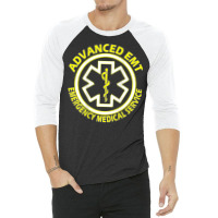 Advanced Emergency Medical Technicians (aemt) Kit Back Print T Shirt 3/4 Sleeve Shirt | Artistshot