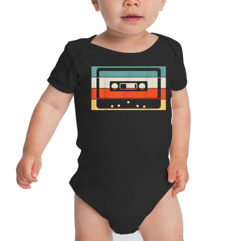 Cassette Tape 80's 90's Music Retro T Shirt Baby Bodysuit by erinlorrai | Artistshot