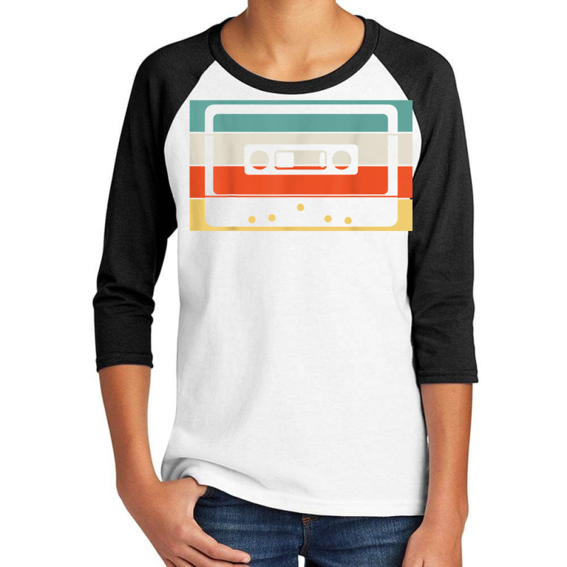 Cassette Tape 80's 90's Music Retro T Shirt Youth 3/4 Sleeve by erinlorrai | Artistshot