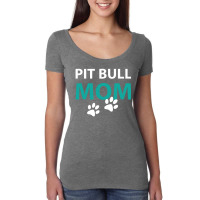 Pit Bull Mom Women's Triblend Scoop T-shirt | Artistshot