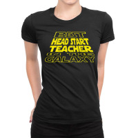 Head Start Teacher Funny Space Backside Design T Shirt Ladies Fitted T-shirt | Artistshot