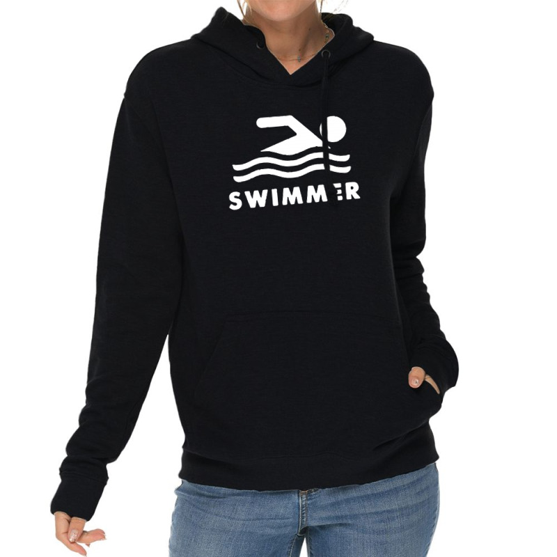 Youth Kids Swimming Swimmer Olympi Lightweight Hoodie | Artistshot