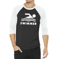 Youth Kids Swimming Swimmer Olympi 3/4 Sleeve Shirt | Artistshot