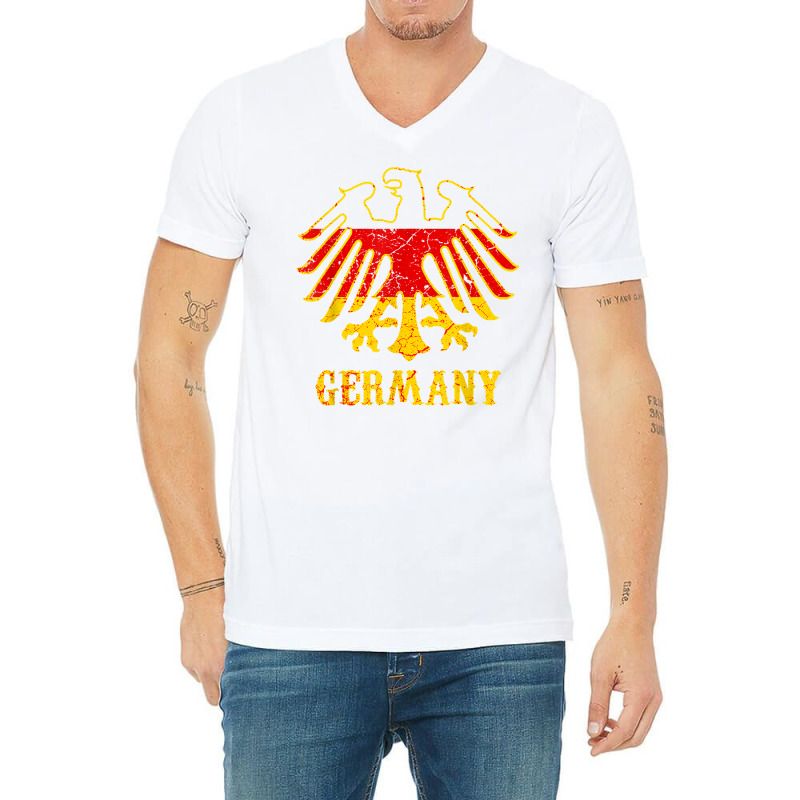 German Germans Proud Germany Eagle Flag Coat Of Arms Berlin T Shirt V-neck Tee | Artistshot