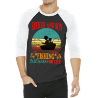 Father Son Fishing Partners For Life Vintage 3/4 Sleeve Shirt | Artistshot