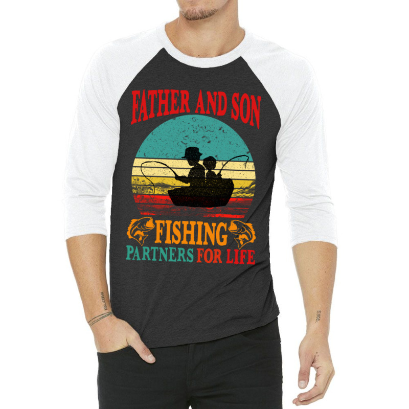 Father Son Fishing Partners For Life Vintage 3/4 Sleeve Shirt | Artistshot