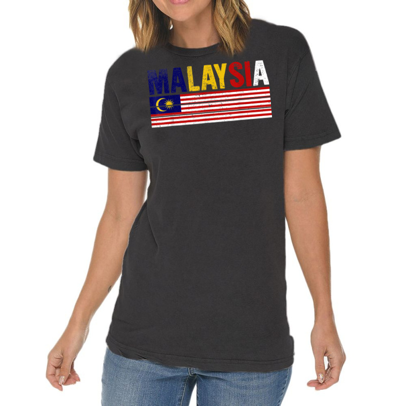 Malaysia Flag Malaysian Mens Womens Kids T Shirt Vintage T-Shirt by emly9i8u7y6y5t | Artistshot