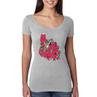 Psychedelic Smoke In Pink Women's Triblend Scoop T-shirt | Artistshot