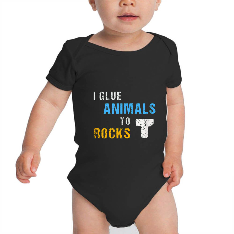 Saltwater Aquariumsaltwater Aquarium Fish Tank I Glue Animals To Rocks Baby Bodysuit by dwindupadi | Artistshot