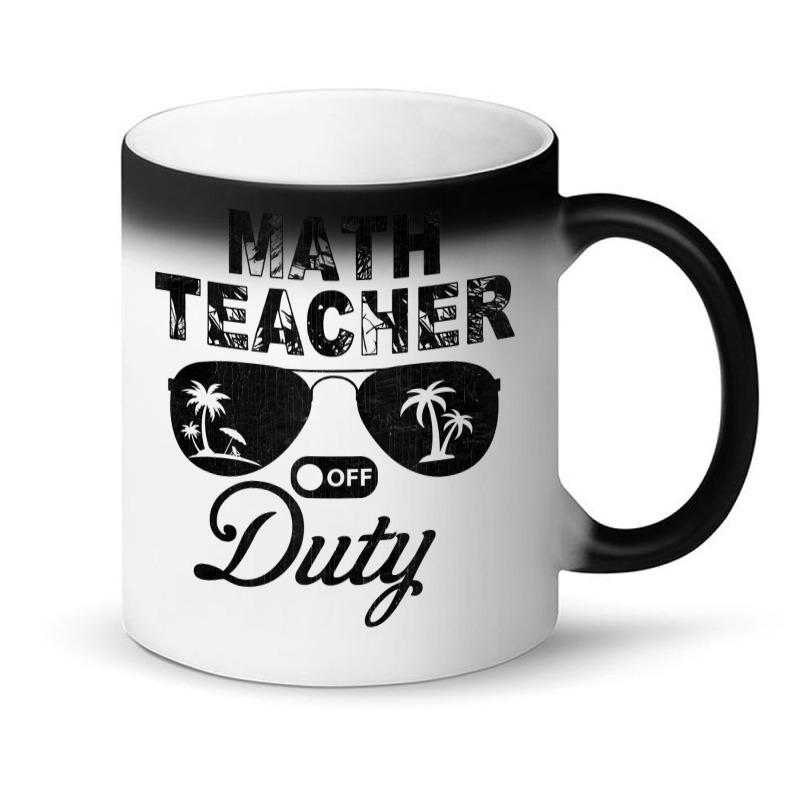 Math Teacher Off Duty Sunglasses Summer Vacation Funny Tank Top Magic Mug | Artistshot