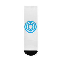 Green Lantern Light Blue Emblem T Shirt Crew Socks | Artistshot