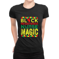 Black Registered Nurse Magic Ladies Fitted T-shirt | Artistshot