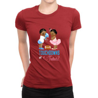 Ethnic Touchdowns Or Tutus Gender Reveal Party Ladies Fitted T-shirt | Artistshot