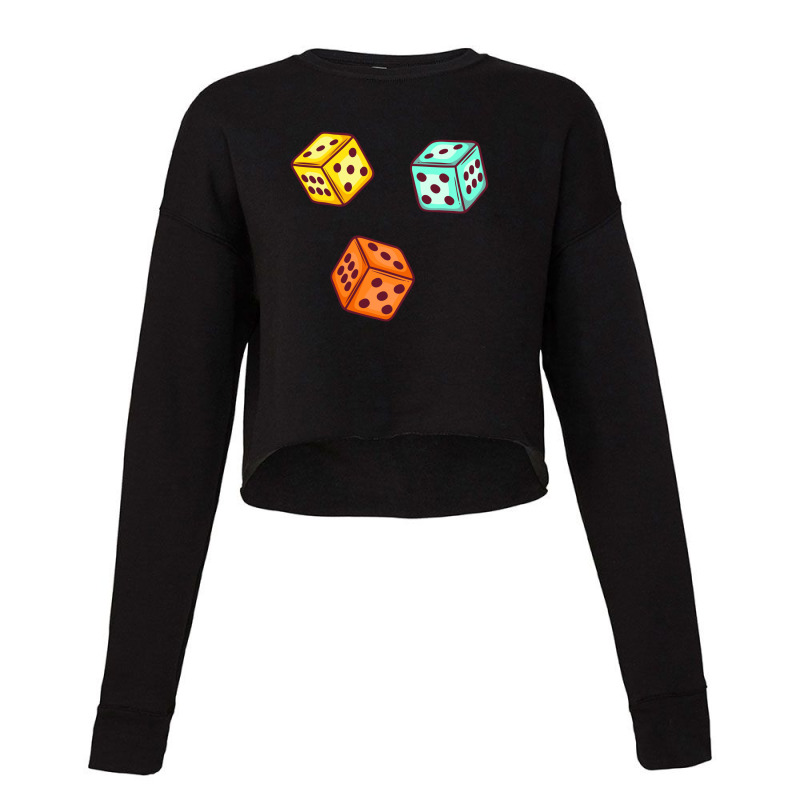 Ludo Dice Game Cropped Sweater | Artistshot