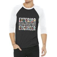 Exterior Illumination Engineer Christmas Lights Fixer 3/4 Sleeve Shirt | Artistshot