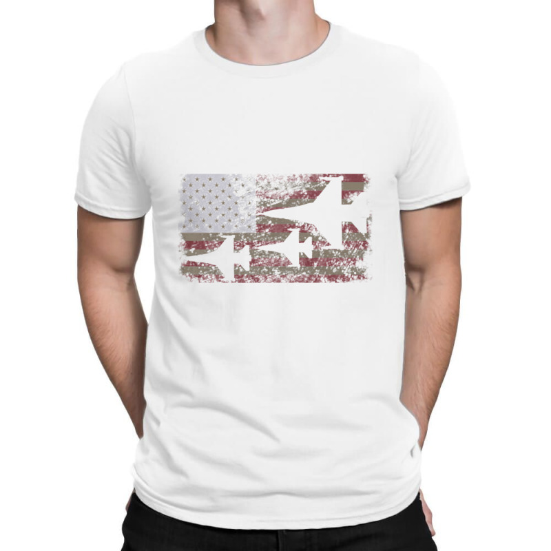 F16 Fighter Jet Plane Usa Flag Patriot T-shirt | Artistshot