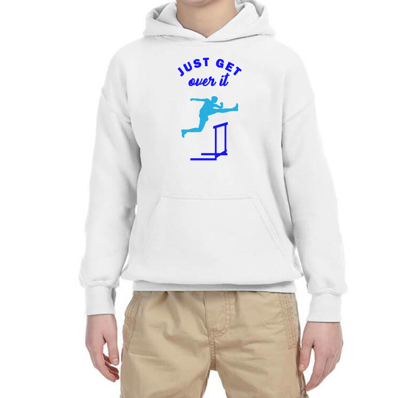 Just Get Over It Hurdle Race Youth Hoodie by jennifer Shop | Artistshot