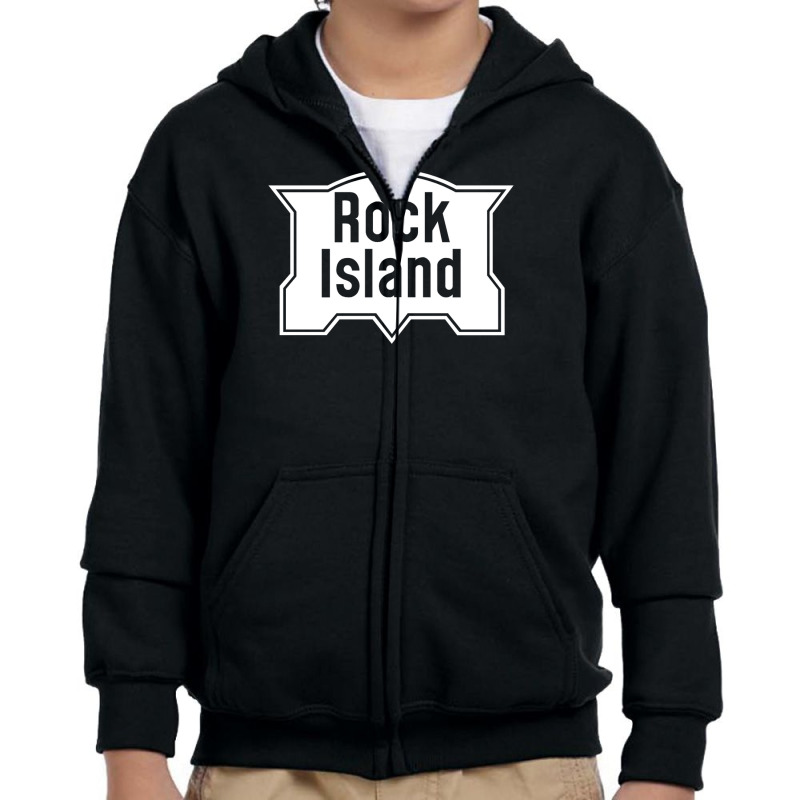 Rock Island Line Railroad Youth Zipper Hoodie by radmadhi | Artistshot