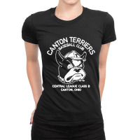 Canton Terriers Retro Baseball Ladies Fitted T-shirt | Artistshot