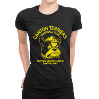 Canton Terriers Retro Baseball Ladies Fitted T-shirt | Artistshot