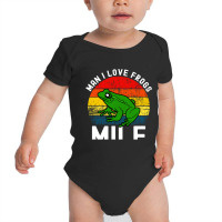 Funny Man I Love Frogs  Vintage Baby Bodysuit | Artistshot