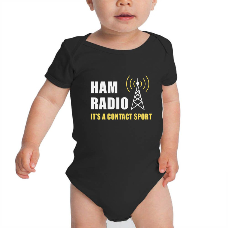 Amateur Ham Radio Operator Funny Baby Bodysuit by masrakak | Artistshot