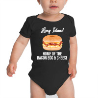 Long Island New York Bacon Egg And Cheese T Shirt Baby Bodysuit | Artistshot