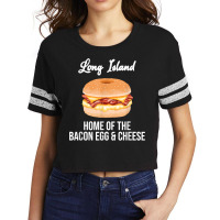 Long Island New York Bacon Egg And Cheese T Shirt Scorecard Crop Tee | Artistshot