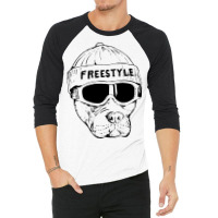 Freestyle Dog Snowboard 3/4 Sleeve Shirt | Artistshot