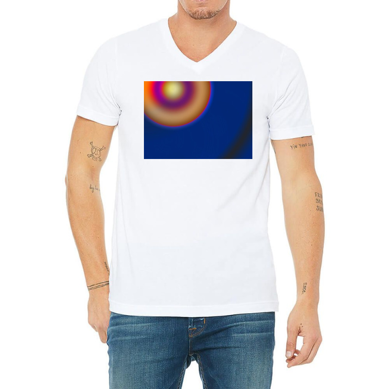 Multicolor Gradient Background For Cover Template, Blurred, Etc V-neck Tee | Artistshot