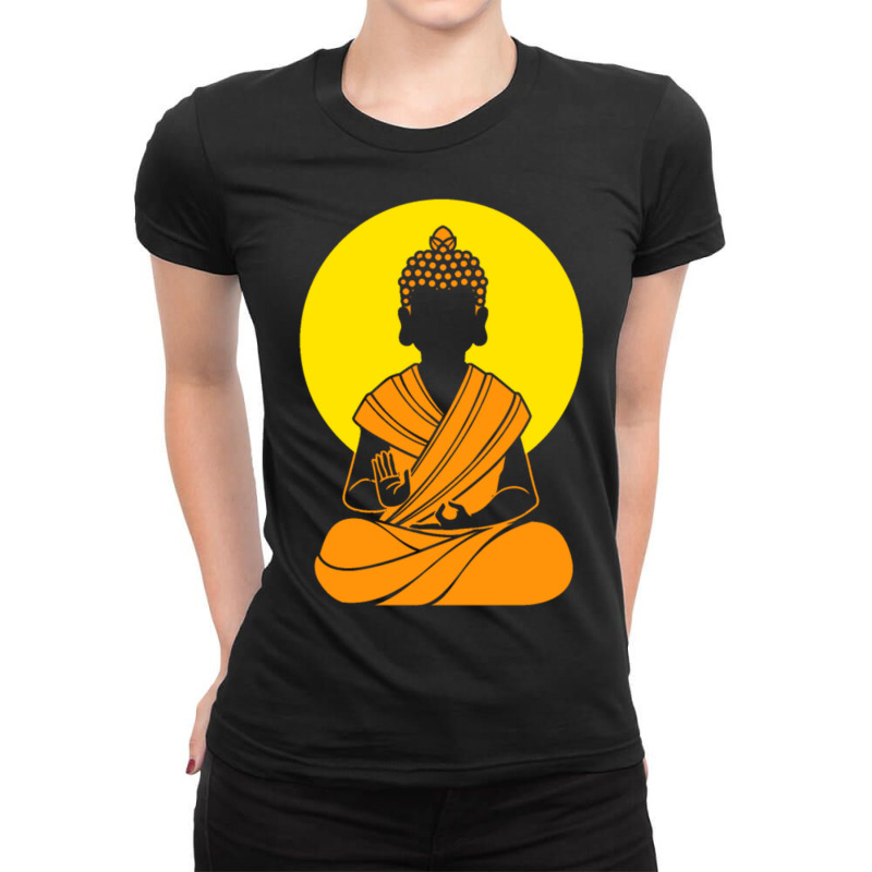 Buddha Buddhism Buddhist Ladies Fitted T-shirt | Artistshot