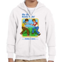 My First Knife Fight Youth Zipper Hoodie | Artistshot