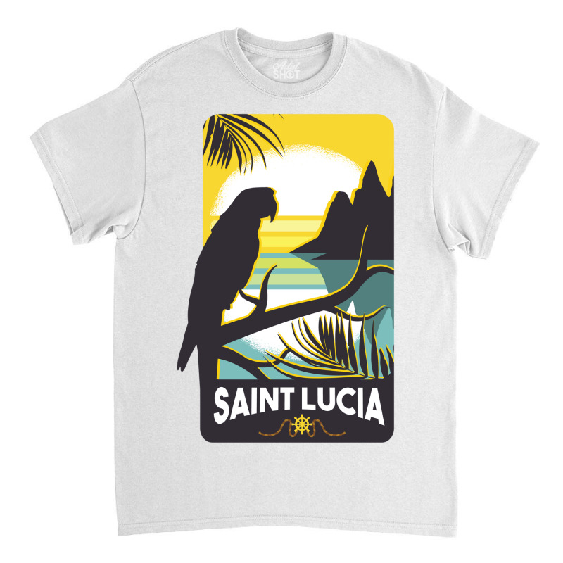 Saint Lucia Classic T-shirt by SamKal | Artistshot