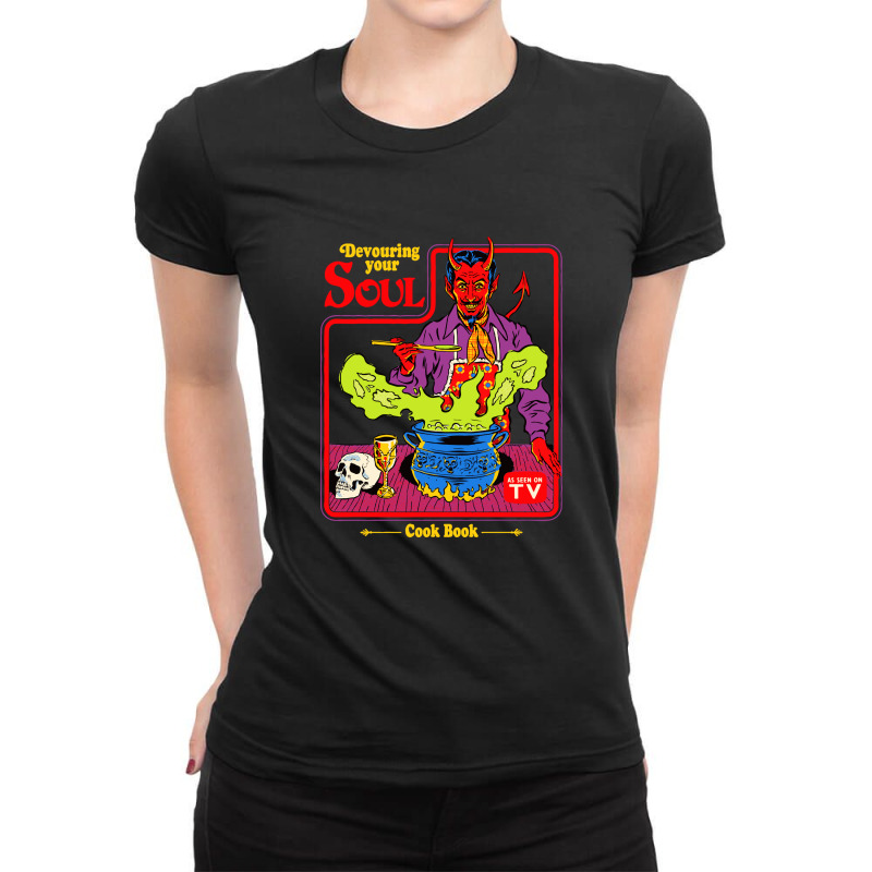 Devouring Your Soul Ladies Fitted T-Shirt by stevenrhodes | Artistshot