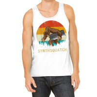 Synthsquatch Bigfoot Holding Synthesizer Synthesiser Design T Shirt Tank Top | Artistshot