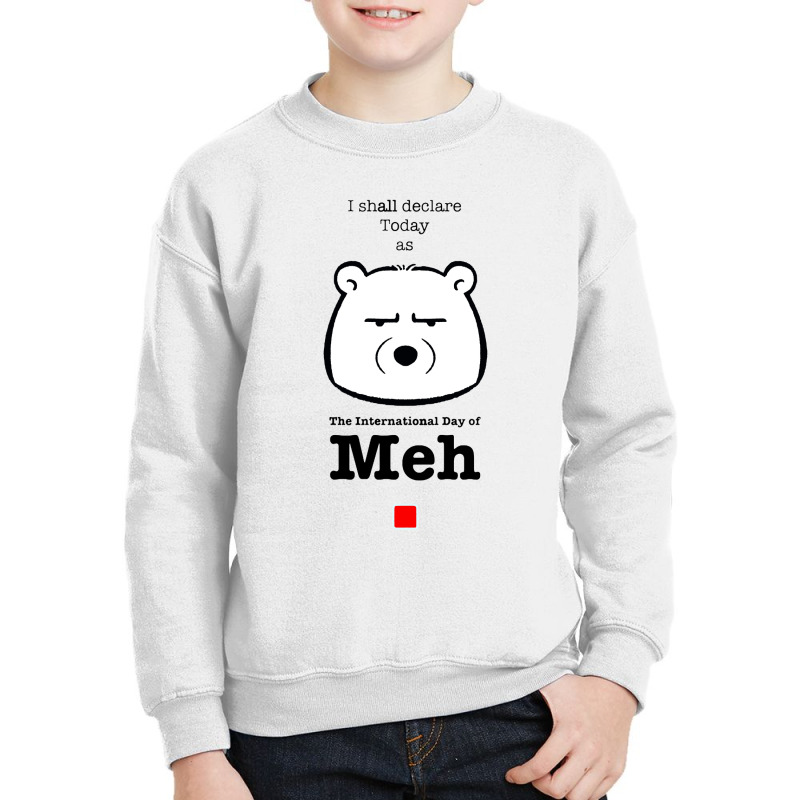 International Day Of Meh Youth Sweatshirt by Bakwan Art | Artistshot