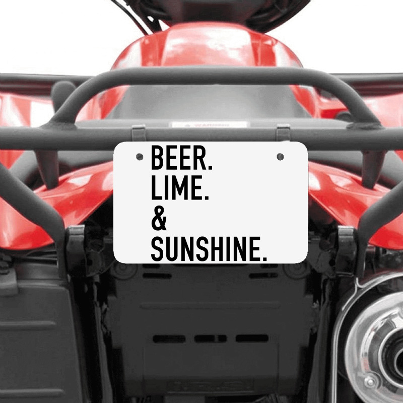 Beer Lime And Sunshine [tw] Atv License Plate | Artistshot