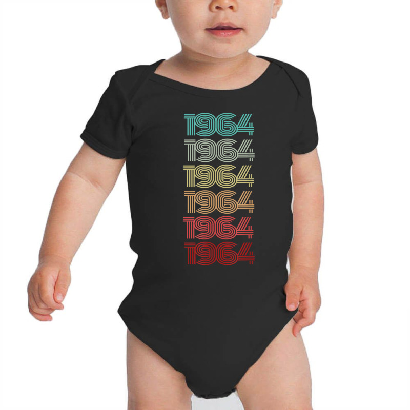 Retro 1964 I'm Classic 58th Birthday Fifty Eight Groovy T Shirt Baby Bodysuit by kasaqcsegurc | Artistshot