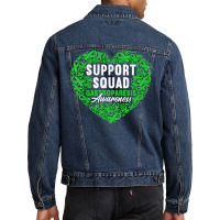 Support Squad I Digestive Tract Paralysis I Gastroparesis T Shirt Men Denim Jacket | Artistshot