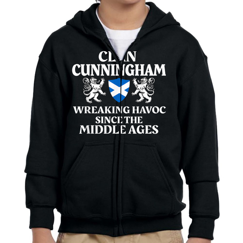 Cunningham Scottish Family Clan Scotland Name T Shirt Youth Zipper Hoodie by heartlytreleven | Artistshot