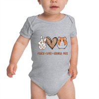 Peace Love Guin.ea Pigs Gift For Gui.ne.a Lover T Shirt Baby Bodysuit | Artistshot