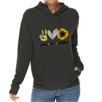 Peace Love Sun.shi.ne  Sunflower Hippie T Shirt Lightweight Hoodie | Artistshot