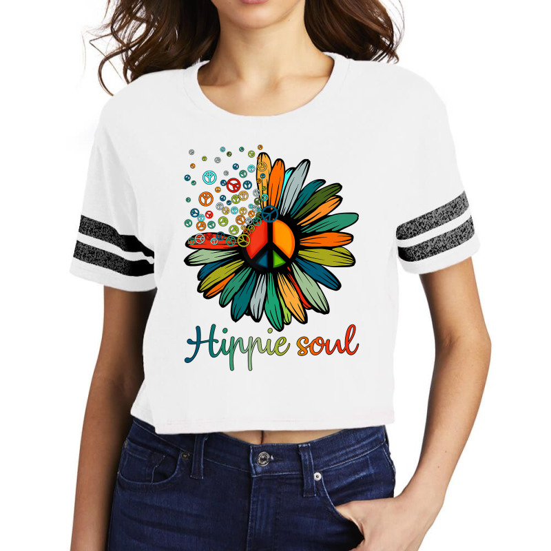 Daisy Peace Sign Hippie Soul Tshirt Flower Lovers Gifts T Shirt Scorecard Crop Tee by good0396 | Artistshot