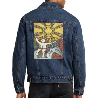 The Sun Tarot Men Denim Jacket | Artistshot