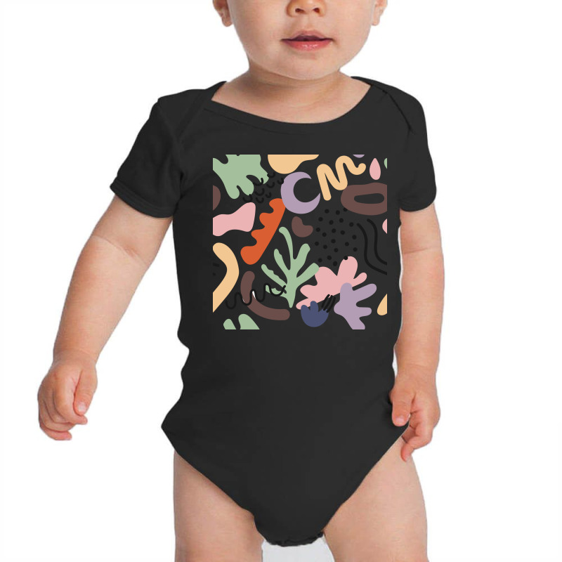 Various Colorful Shapes And Doodle Objects Baby Bodysuit | Artistshot