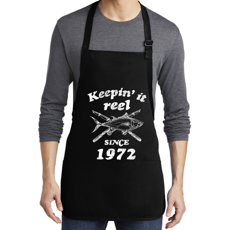 Fishing 50th Birthday Funny Fishings 50 Year Old Medium-length Apron | Artistshot