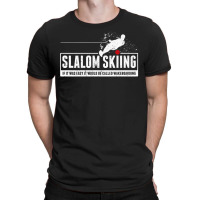 Funny Slalom Waterskiing Wakeboard Ski Vintage Style Gift Premium T Sh T-shirt | Artistshot